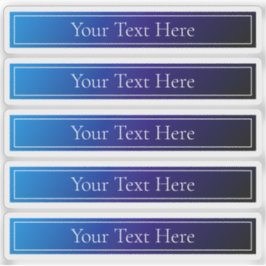 Adesivo Mão Azul Brilhante Moderno e Gradiente Roxo