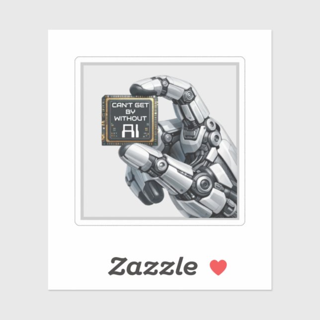 Adesivo Mão de Robô (Folha)