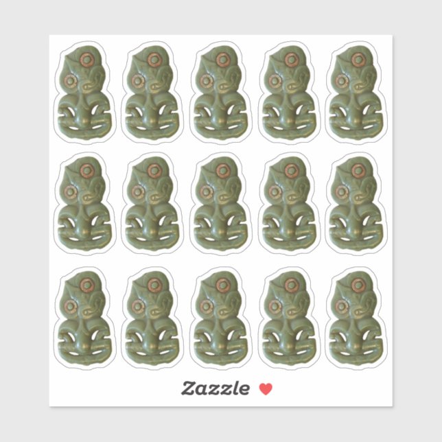 Adesivo Maori Hei-Tiki (Folha)