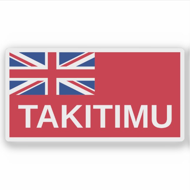 Adesivo Māori (Takitimu) Flag, Nova Zelândia (Frente)