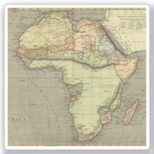 Adesivo Mapa antigo antigo inspirado