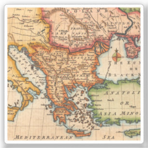 Adesivo Mapa antigo antigo inspirado (2)