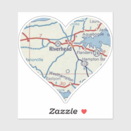 Adesivo Mapa Clássico de Riverhead NY