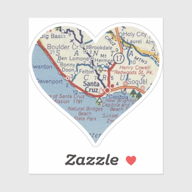 Adesivo Mapa Cruz de Papais noeis Antigos (Folha)