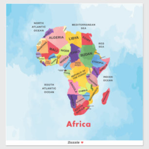 Adesivo Mapa da África