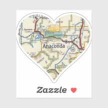 Mapa da Imagem de Anaconda Montana