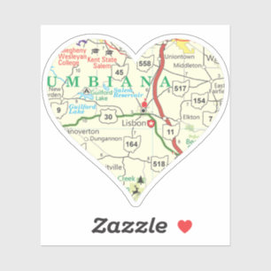 Adesivo Mapa de Ohio de Lisboa