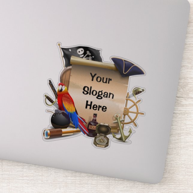 Adesivo Mapa de Piratas Personalizado (Detalhe)