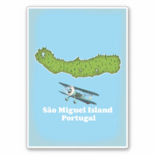 Adesivo Mapa de Portugal Ilha de São Miguel