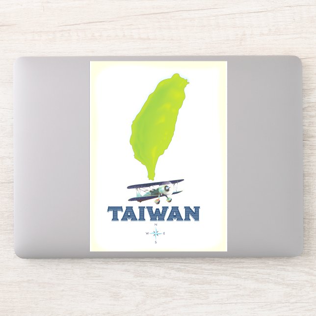 Adesivo Mapa de Taiwan (Computador)
