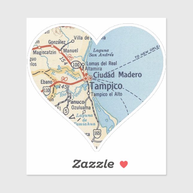 Adesivo Mapa De Tampico (Folha)