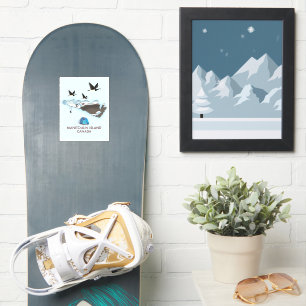 Adesivo Mapa de Viagem da Ilha Bathurst Canada