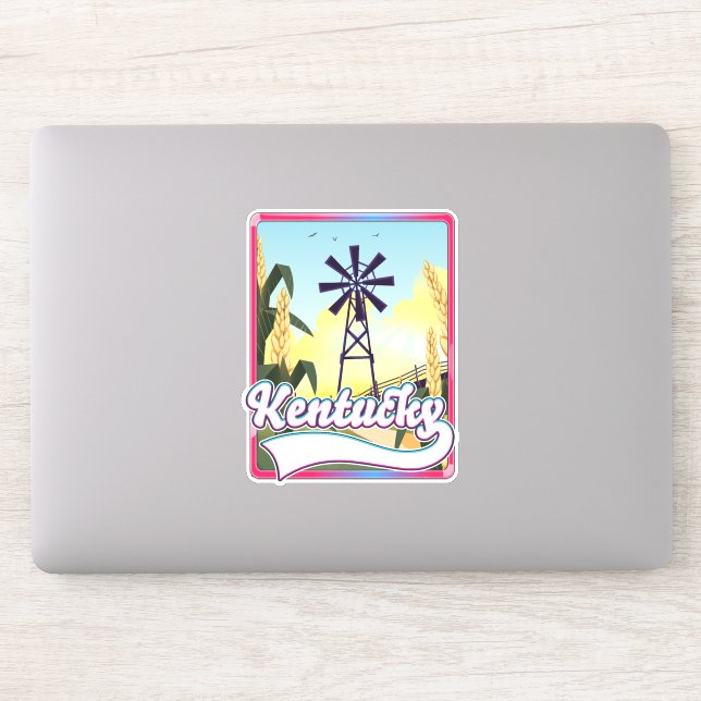 Adesivo Mapa de Viagem da Ilha Bathurst Canada (Computador)