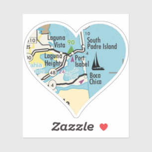Adesivo Mapa de Vintage de Port Isabel TX