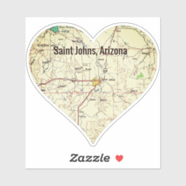 Adesivo Mapa do Johns AZ Topo