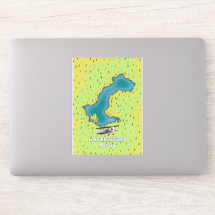 Adesivo Mapa do Lago Pátzcuaro México