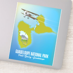 Adesivo Mapa do Parque Nacional de Guadalupe