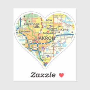 Adesivo Mapa do Vintage em Ohio