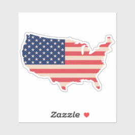 Adesivo mapa dos EUA