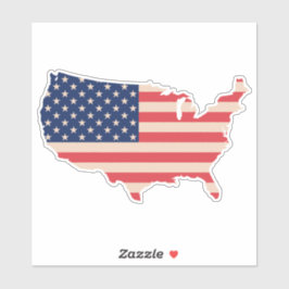 Adesivo mapa dos EUA