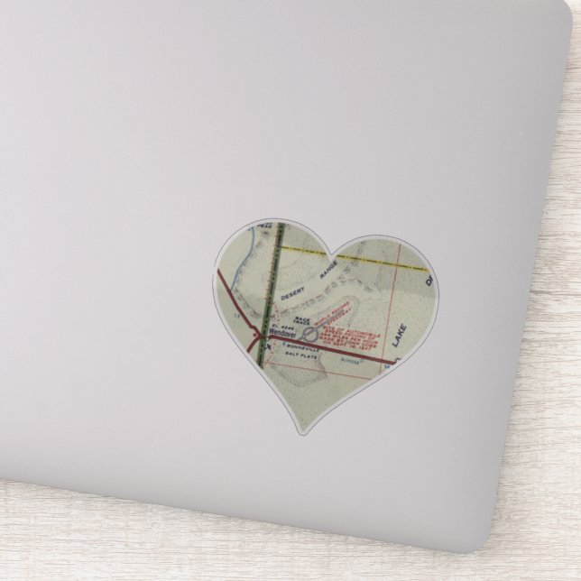 Adesivo Mapa dos Flais de Bonneville Salt (Detalhe)