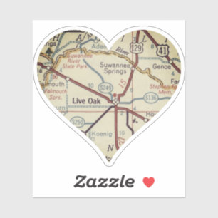 Adesivo Mapa FL de Oak ao Vivo