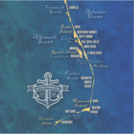 Adesivo Mapa náutico externo - vinil Sticker