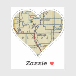 Adesivo Mapa Retroativo do Watonga OK