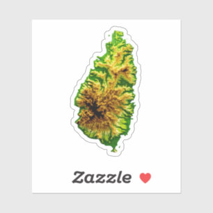 Adesivo Mapa Verde da rua Lúcia