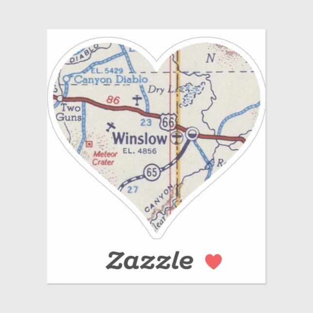 Adesivo Mapa Winslow (Folha)