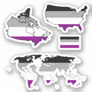 Adesivo Mapas do Orgulho Ace I