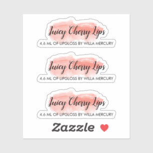 Adesivo Maquiagem de Glosso de Lip do Cute de Lave de Cor 