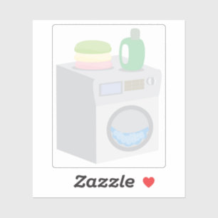 Adesivo Máquina de lavagem