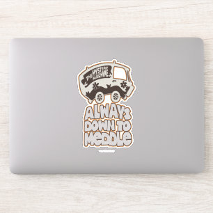 Adesivo Máquina do mistério "sempre para baixo a