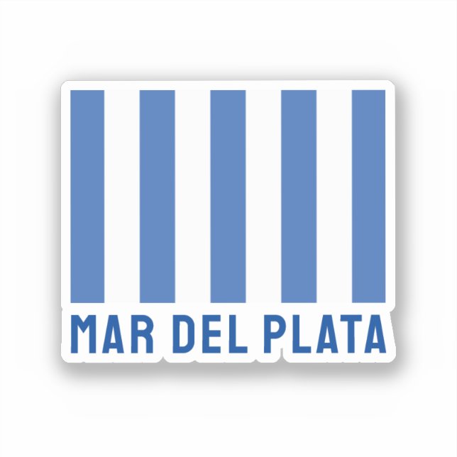 Adesivo Mar del Plata (Bandeira), Argentina (Frente)