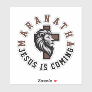 Adesivo Maranata Jesus está vindo