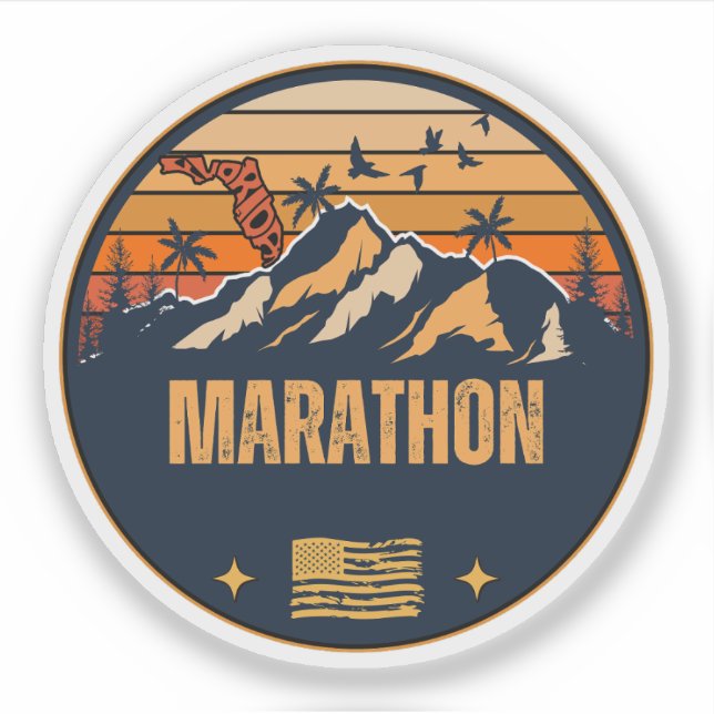 Adesivo Marathon, Flórida  (Frente)