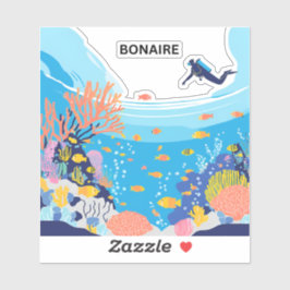 Adesivo maravilha da natureza de Bonaire