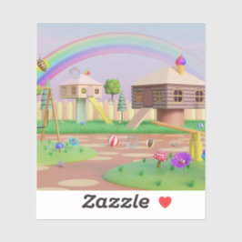 Adesivo Maravilha de Cartoon Bonito: Vinheta-Vinil de Cort