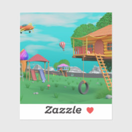 Adesivo Maravilha de Cartoon Bonito: Vinheta-Vinil de Cort