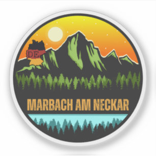 Adesivo Marbach am Neckar, Baden-Württemberg Alemanha