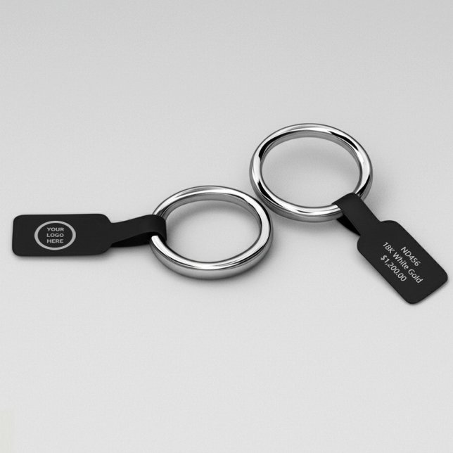 Adesivo Marca Black Barbell Jewelry Foldover Price (Criador carregado)