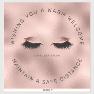 Adesivo Marcador do chão de distância do Lash Salon Dour