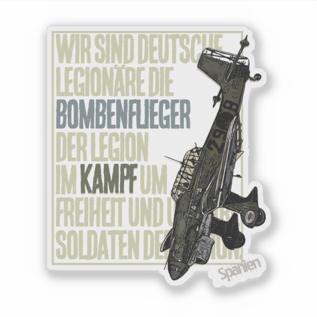Adesivo Marcha dos Aviões de Bombardeio (Frente)