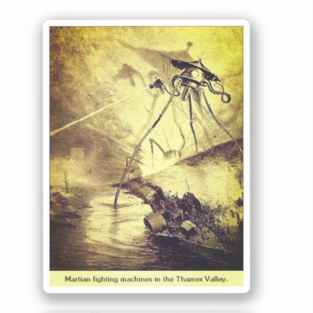 Adesivo Marcianos descarregando calorosos (Frente)