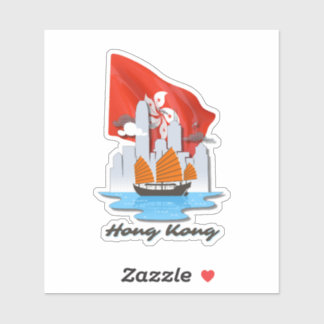 Adesivo Marco da cidade de Hong Kong