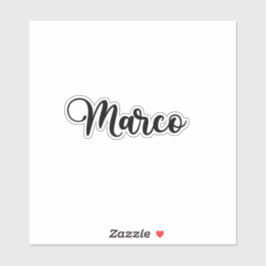 Adesivo Marco Name - Caligrafia manuscrita