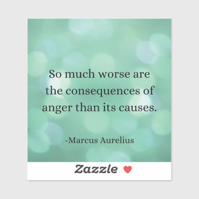 Adesivo Marcus Aurelius: Conquiste a raiva, encontre a paz (Folha)