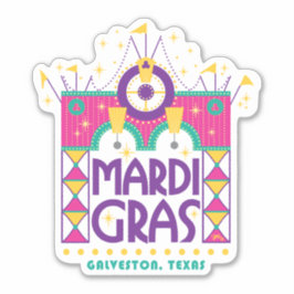 Adesivo Mardi Gras Arch, Galveston, Texas