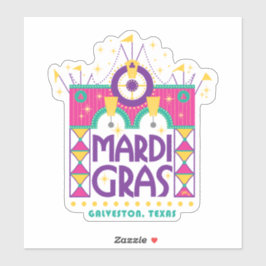 Adesivo Mardi Gras Arch, Galveston, Texas